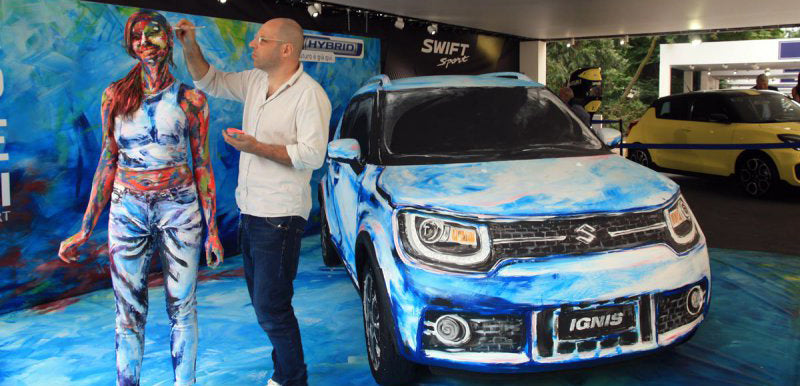 Leonardo Borgese al Salone dell'automobile di torino