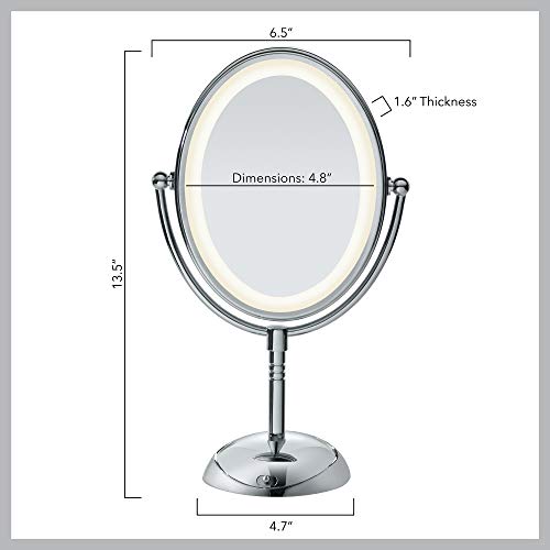 conair reflections led light mirror