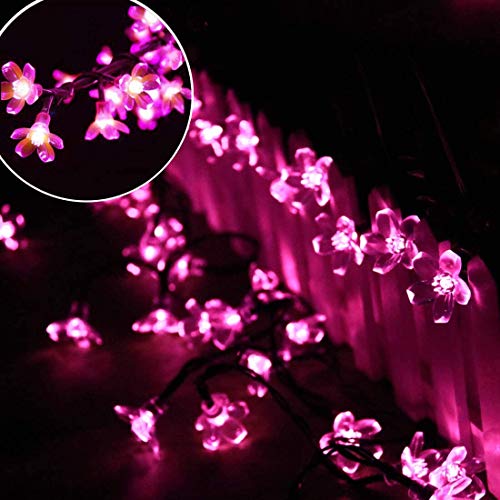 led christmas lights pink