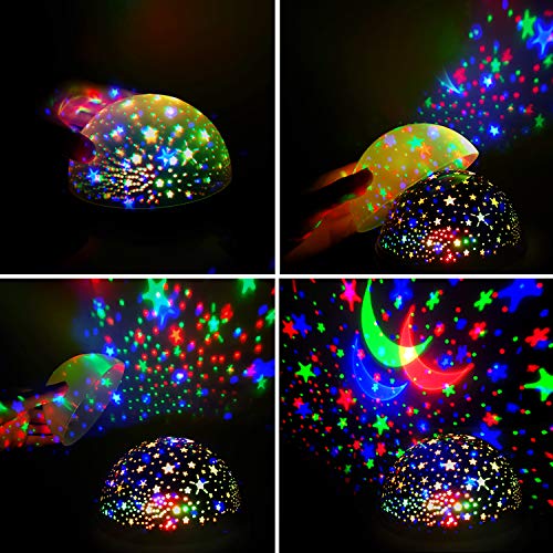 starry night light projector moredig 360 degree