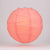 24" Roseate / Pink Coral Round Paper Lantern, Crisscross Ribbing, Chinese Hanging Wedding & Party Decoration - AsianImportStore.com - B2B Wholesale Lighting and Decor