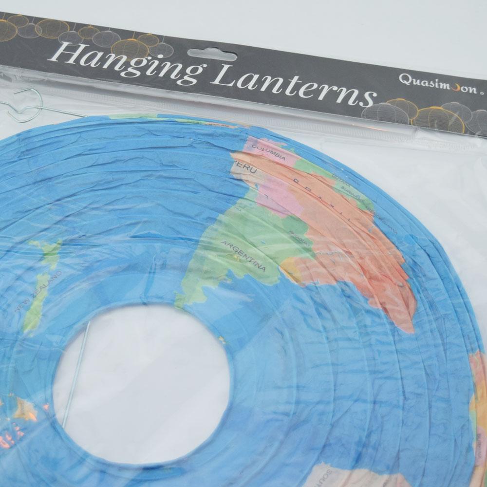 world globe lanterns