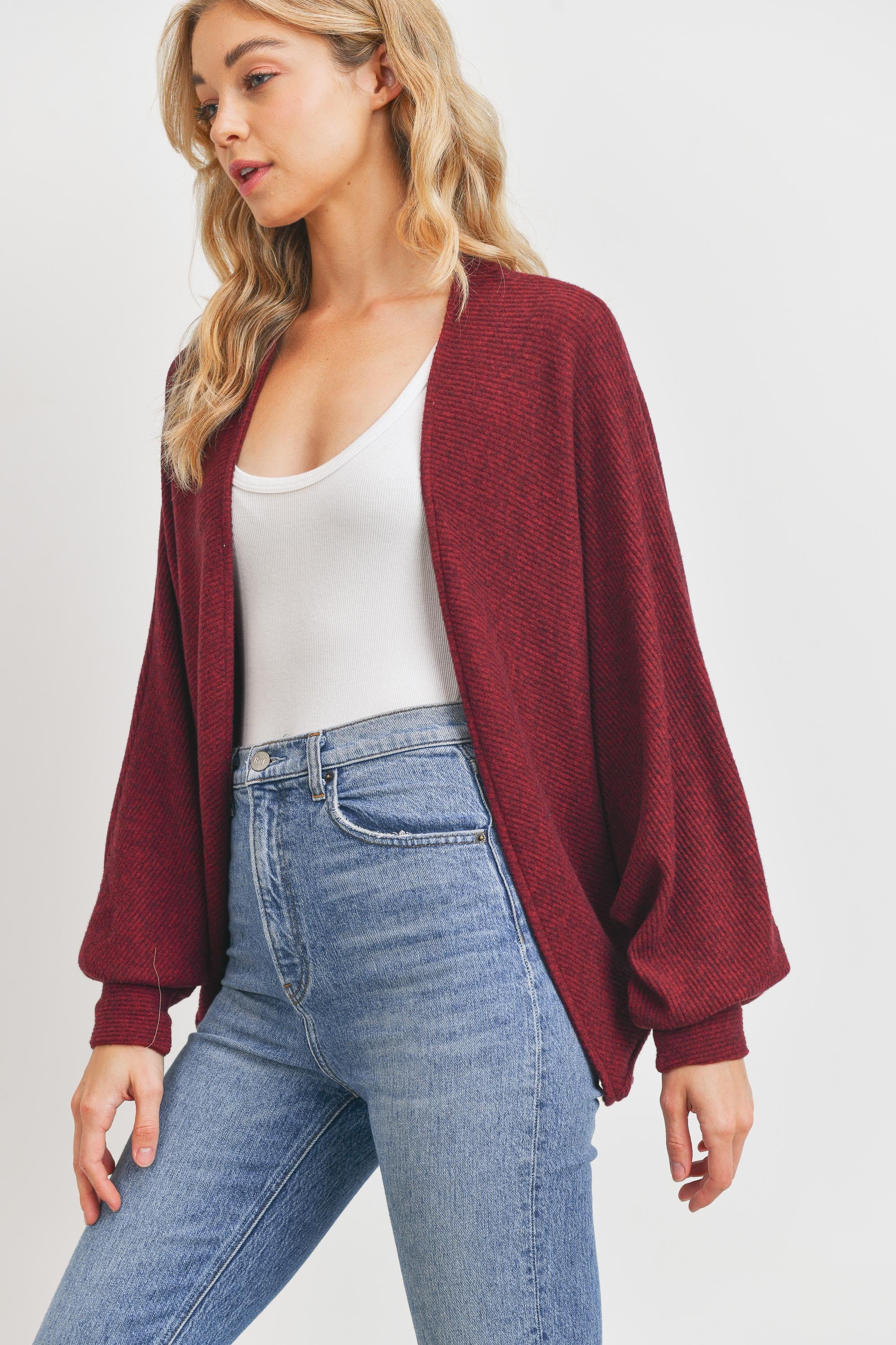  Intermingle Knit Bolero Cardigan 