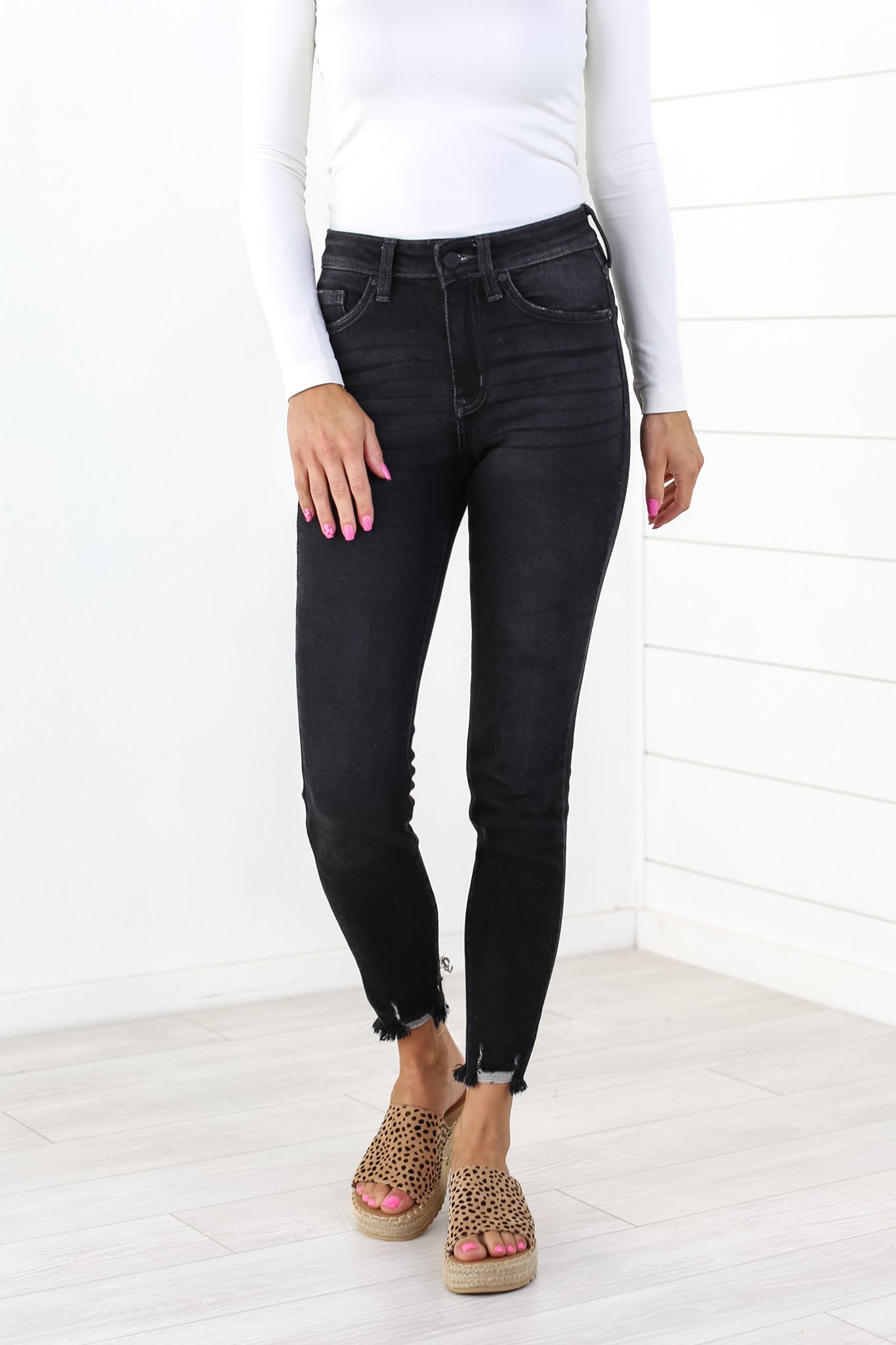  Fox High Rise Ankle Skinny - 2 Colors 