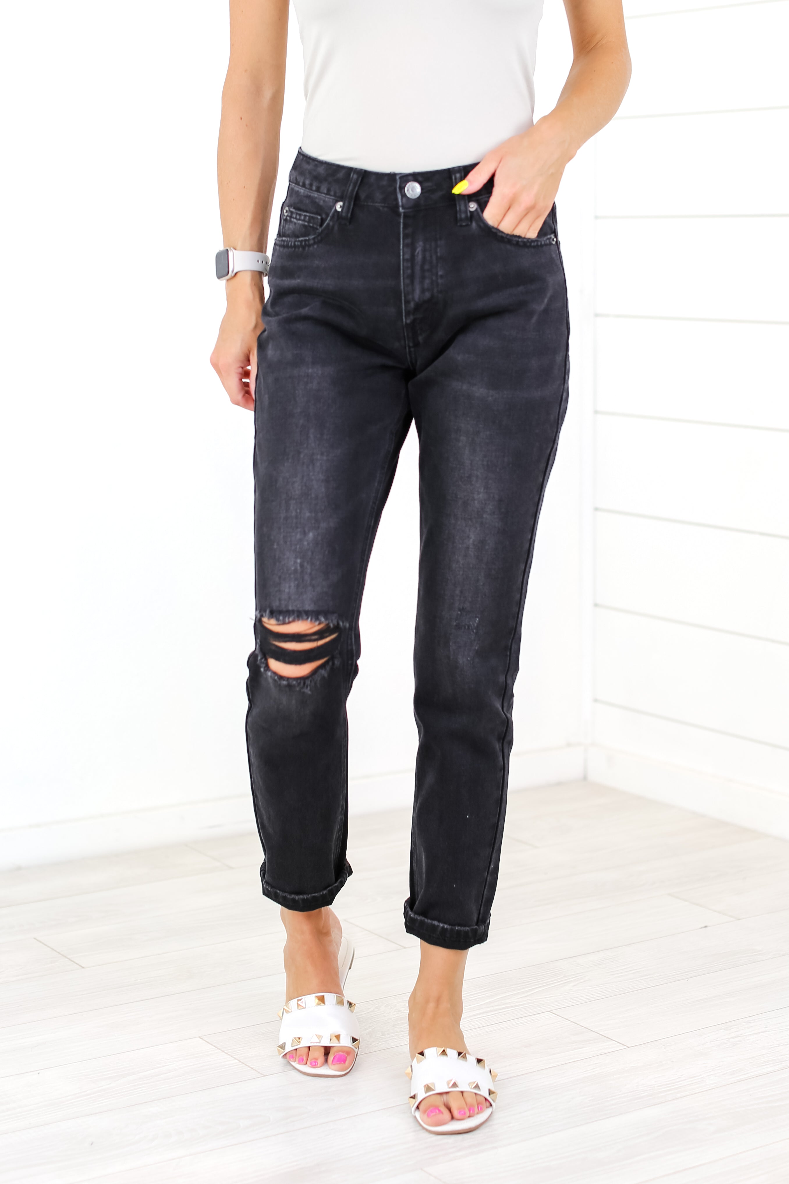  Tucker High Rise Boyfriend Jeans 