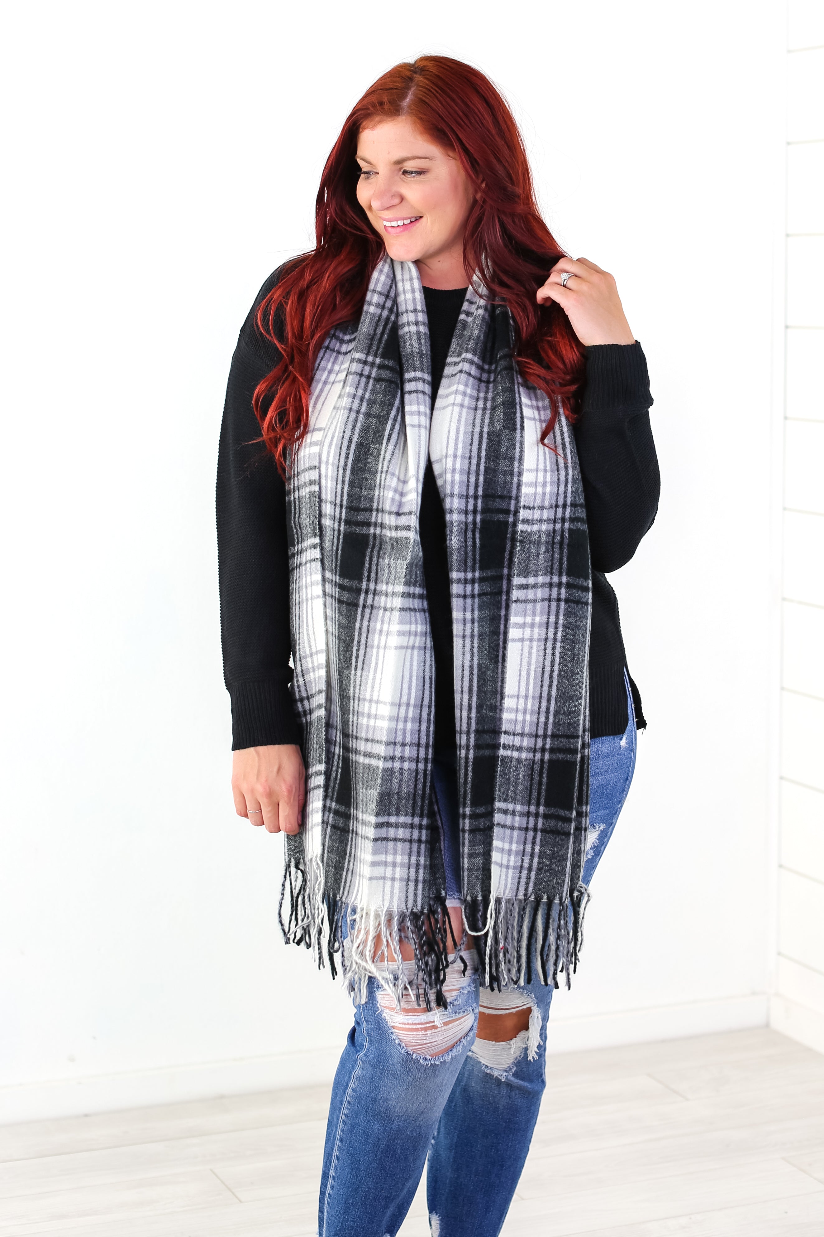  So Chill Plaid Scarf - 3 Colors 