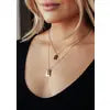  Double Layer Pendant Necklace 