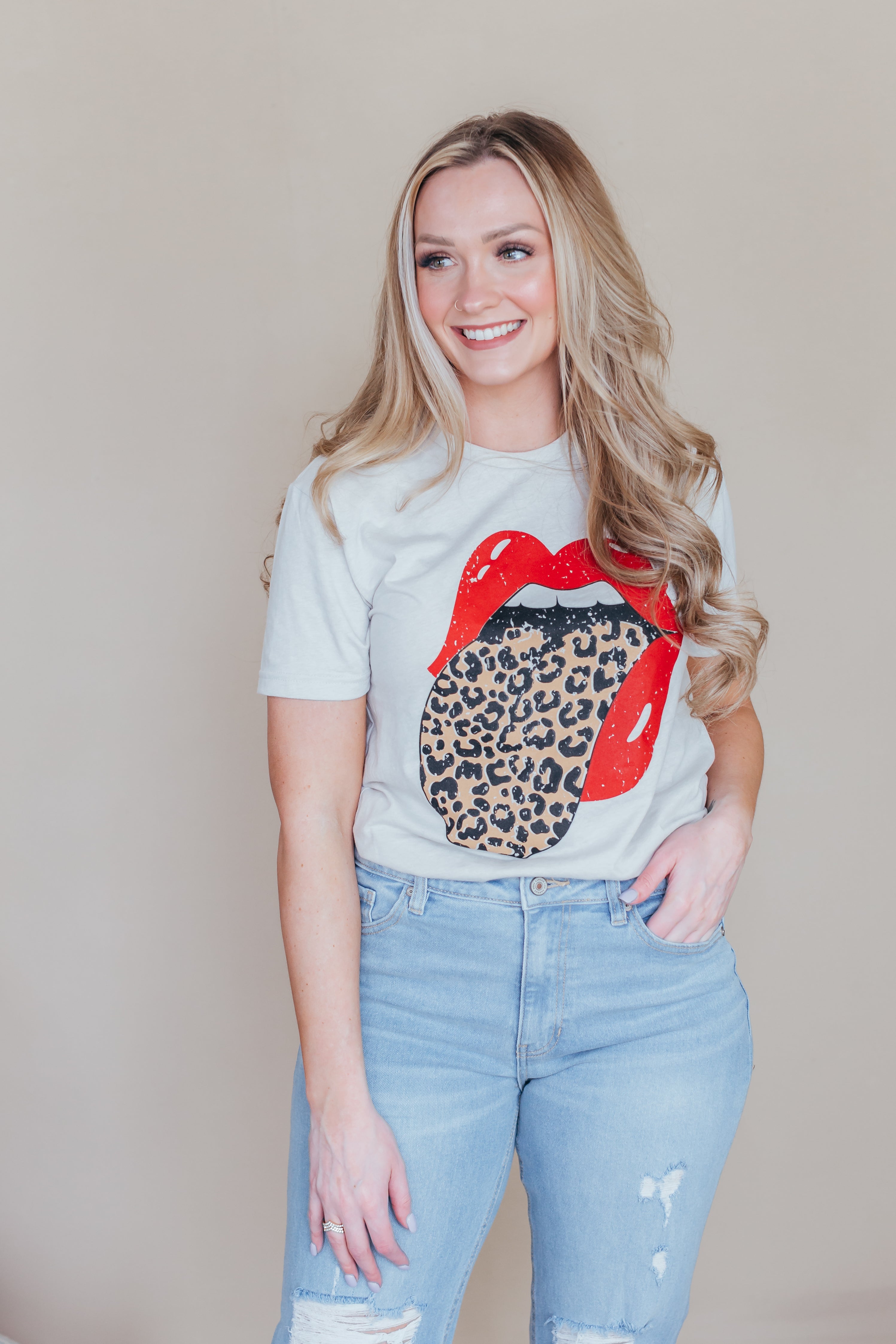  Leopard Rocker Graphic Tee 