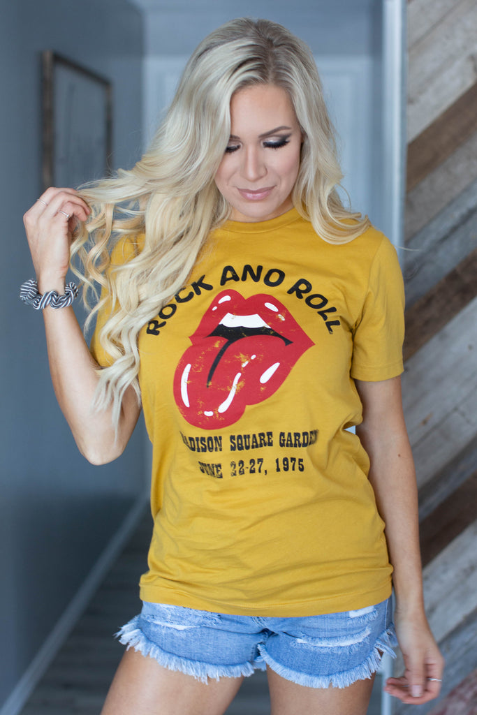 rock and roll graphic tees