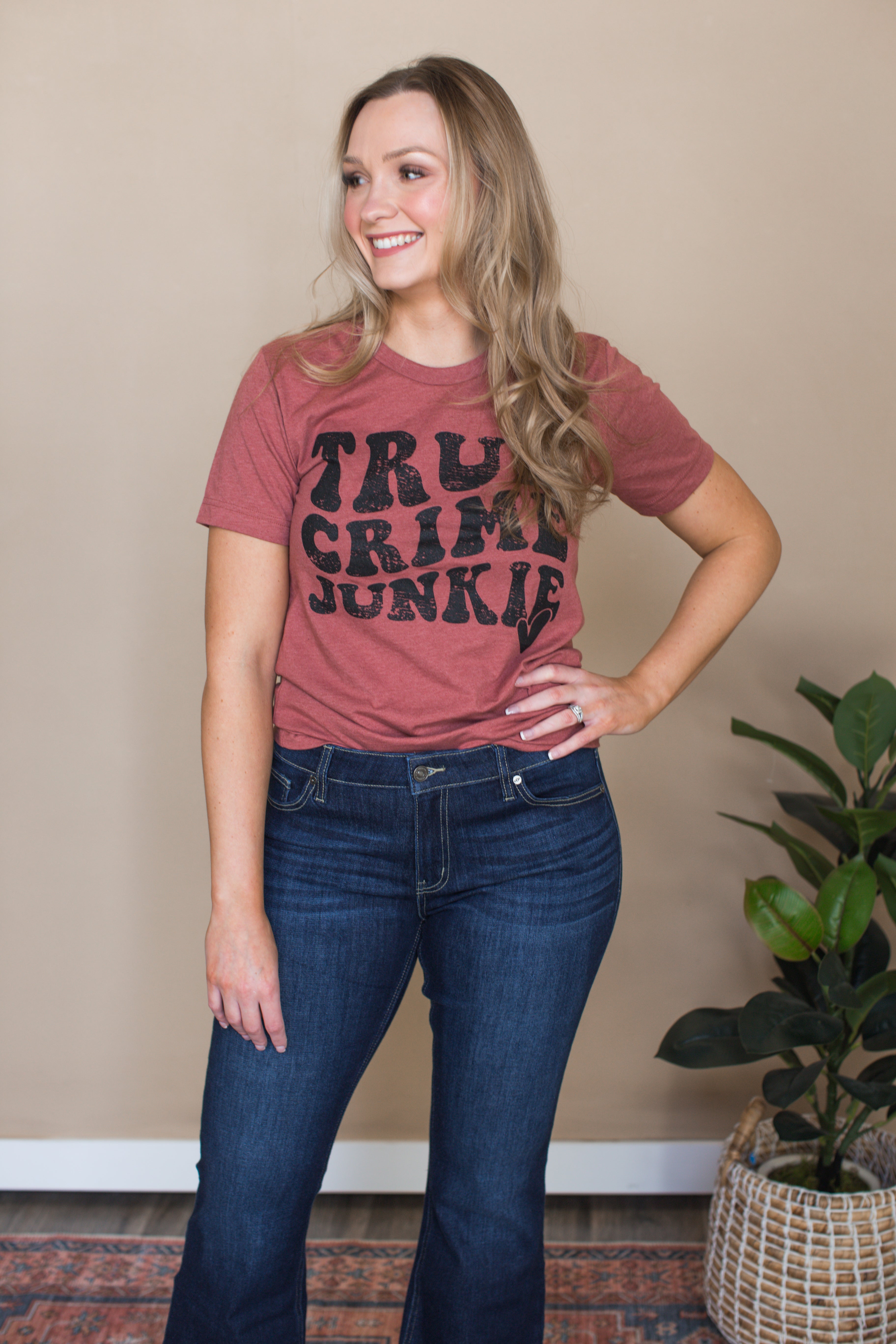  True Crime Junkie Graphic Tee - 2 Colors 