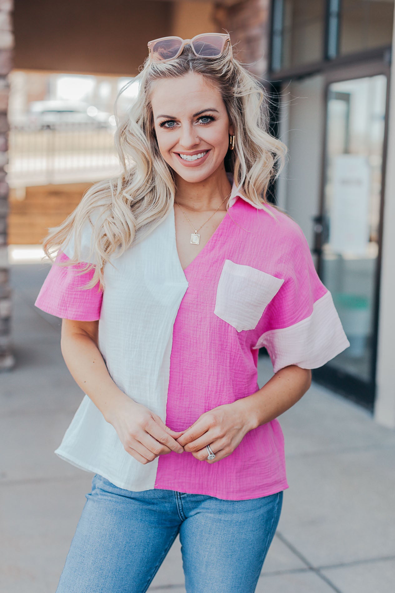  Dolly Colorblock Top 