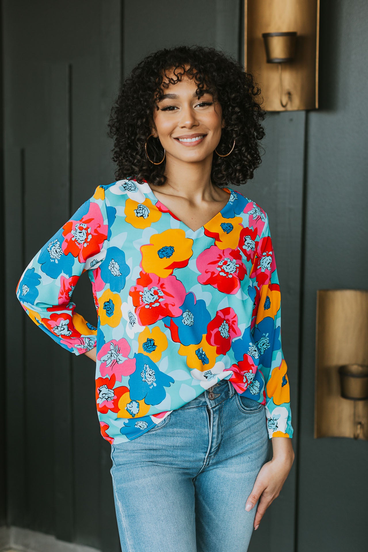  Spring Is In the Air Floral Top 