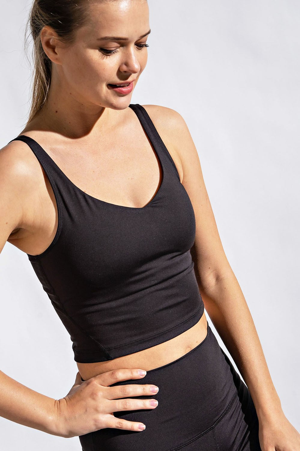  Compression V Neck Top - 2 Colors 