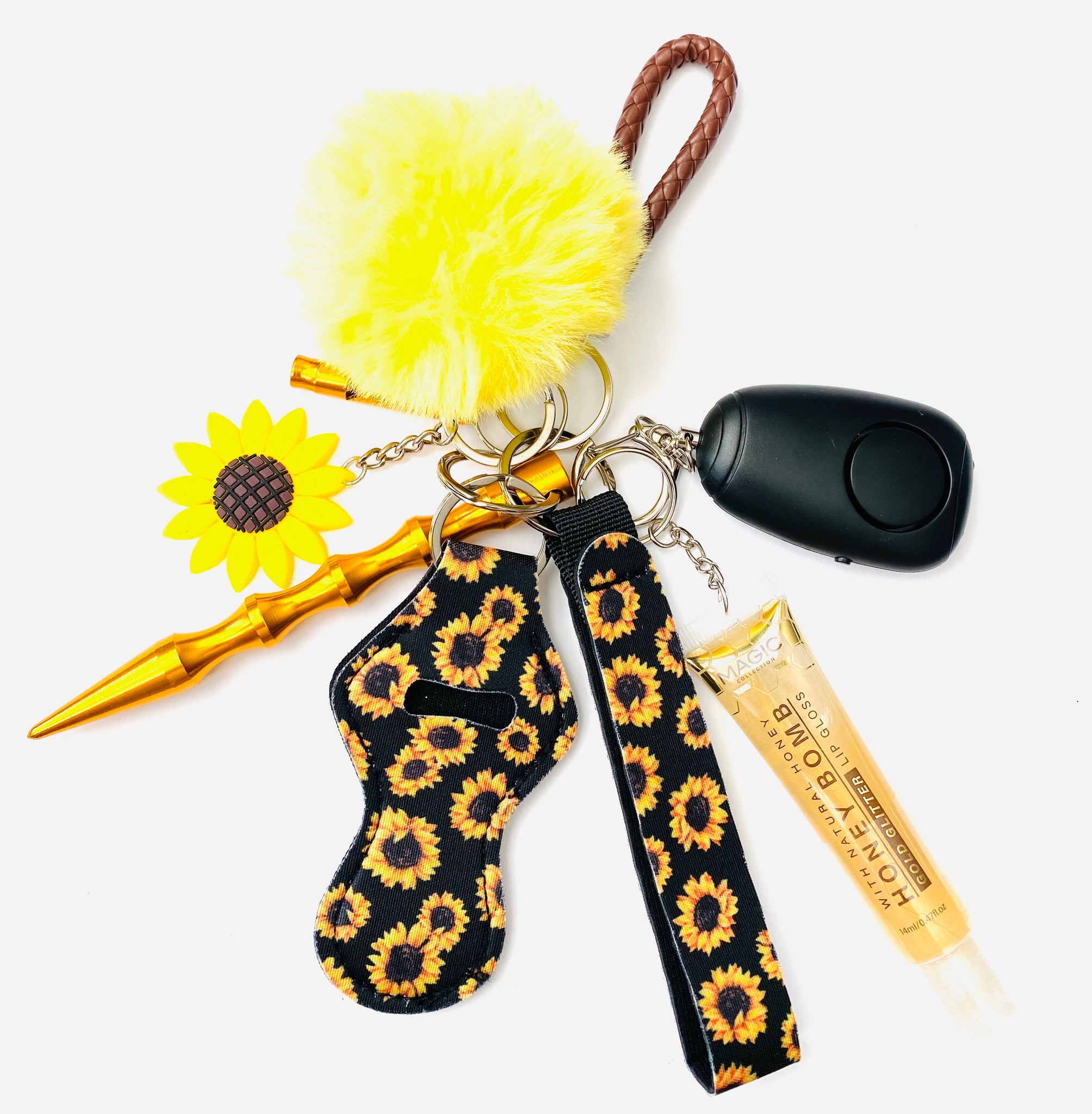 Dark Sunflower Self Defense Keychain With A Twist Bricherr Boutique