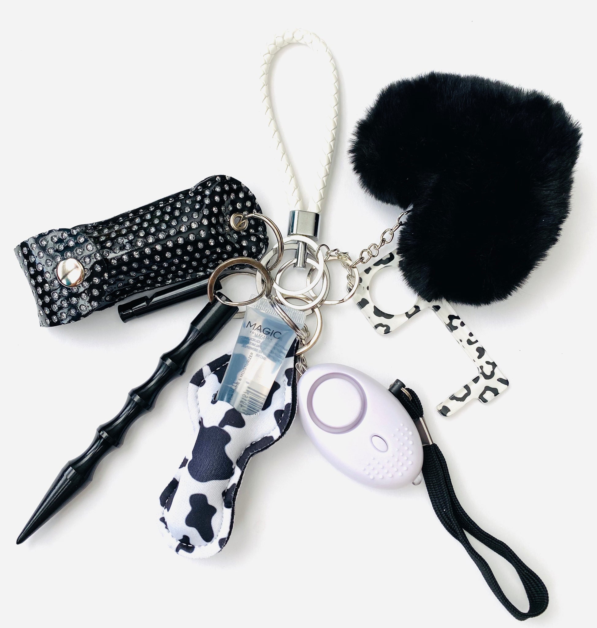 Cow Print Sunshine Self Defense Keychain With A Twist Bricherr Boutique