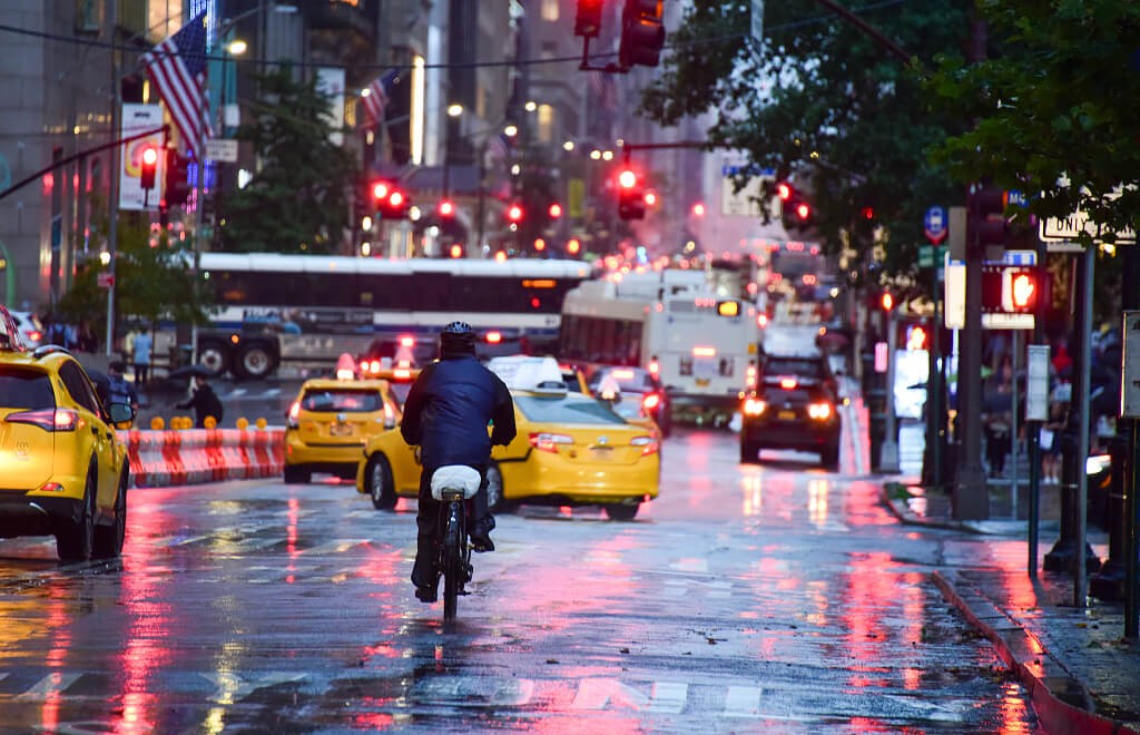 Riding an Electric Bike in the Rain