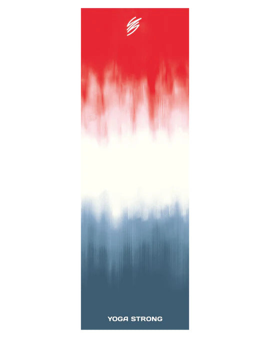 red white blue yoga mat