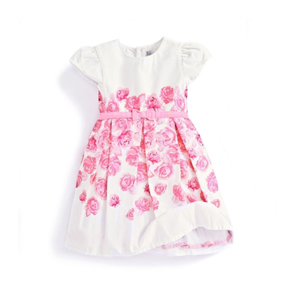 Girls Pink Rose Party Dress - Best Dressed Tot - Baby and Children's ...