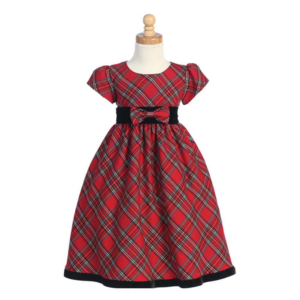 Girls Traditional Red Plaid Holiday Dress - Best Dressed Tot - Baby and ...