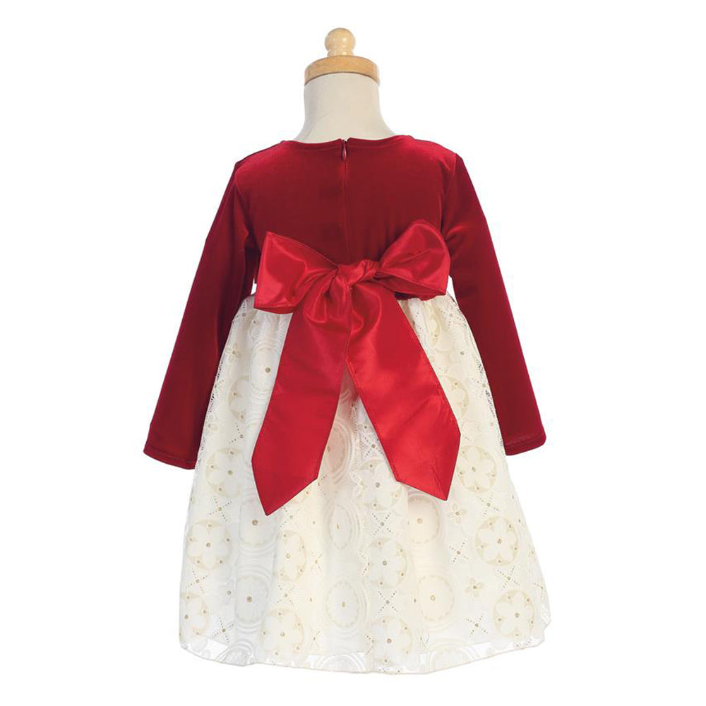 red velvet holiday dress