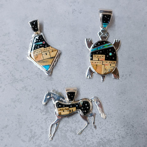 Calvin Begay Starry Night Pendants