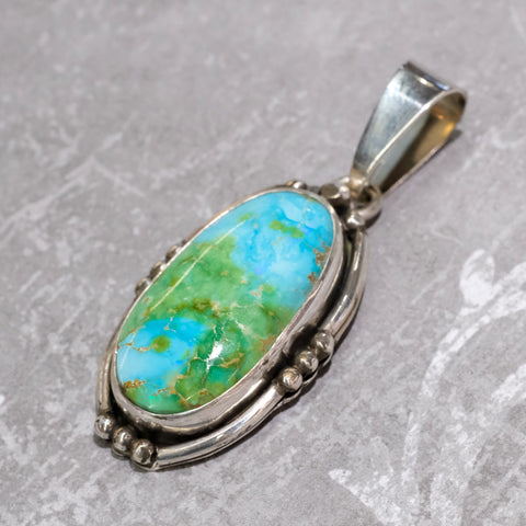 Colorful Sonoran Gold Turquoise Pendant by Gary Glandon