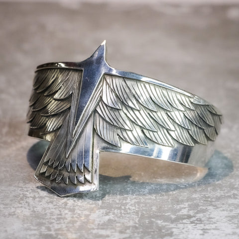 Multi-Layer Silver Eagle Bracelet by Skylar and Gary Glandon