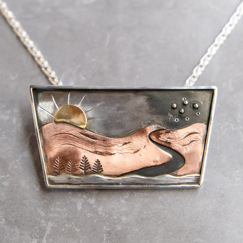 Nebraska Landscape Pendant by Skylar Glandon