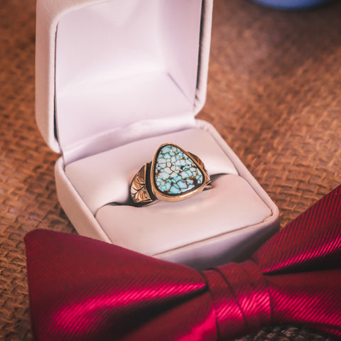 Skylar's Number 8 Turquoise Wedding Ring
