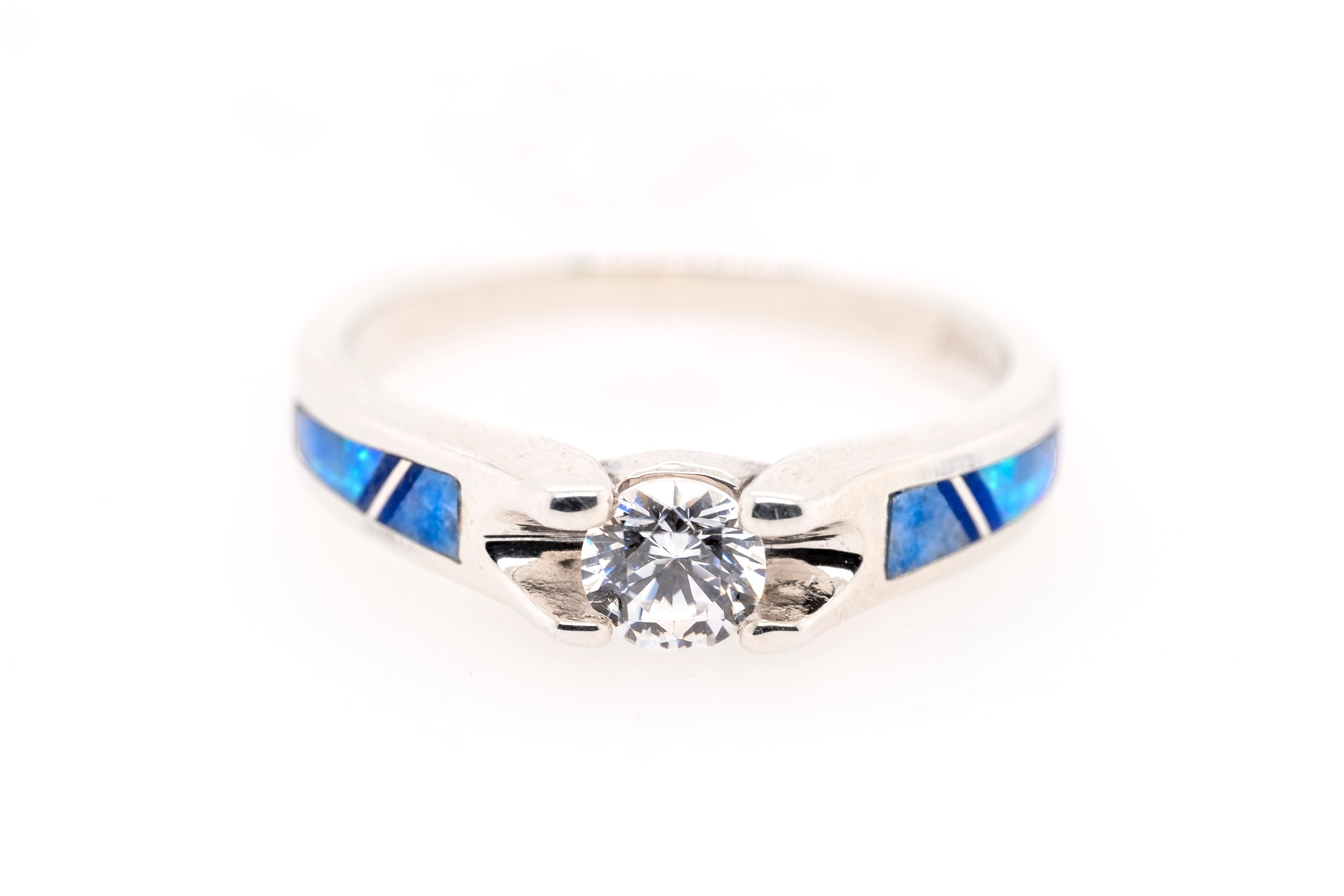 David Rosales Dainty Blue Sky Ring