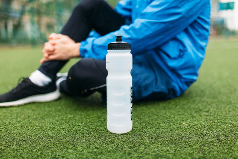 Item number five from the soccer equipment list - water bottle