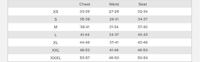 new balance jacket size chart