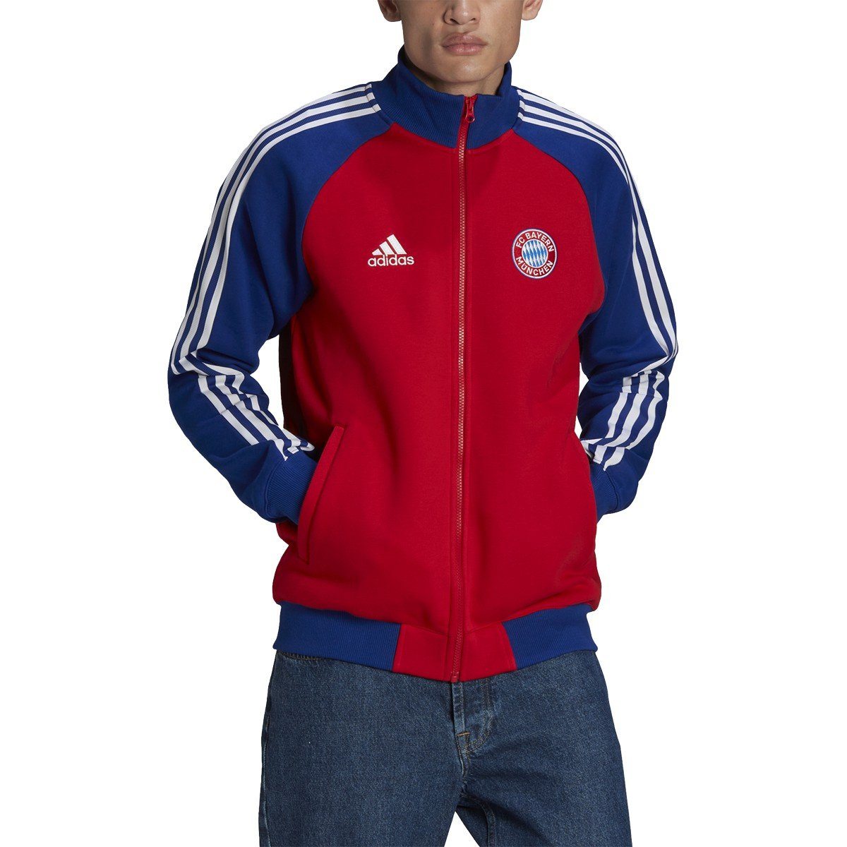 Onzin Absoluut dood adidas Men's Fc Bayern 21/22 Anthem Jacket | H67174 | Goal Kick Soccer