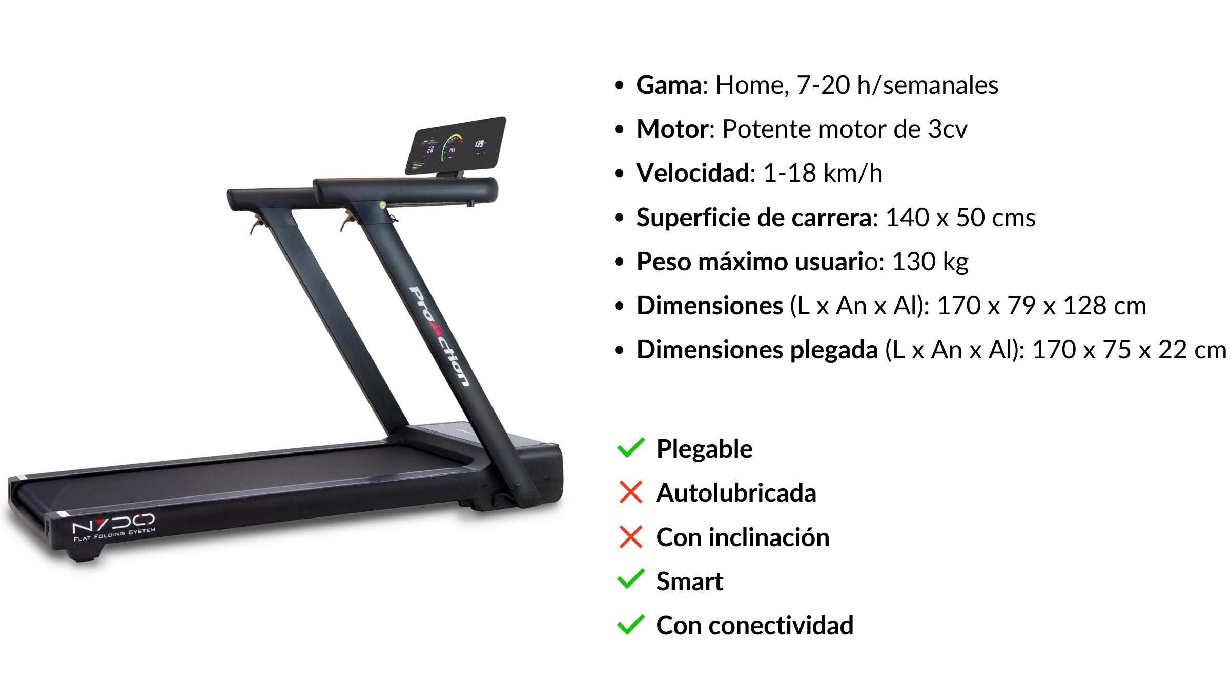 BH Nydo treadmill and its specifications and features
