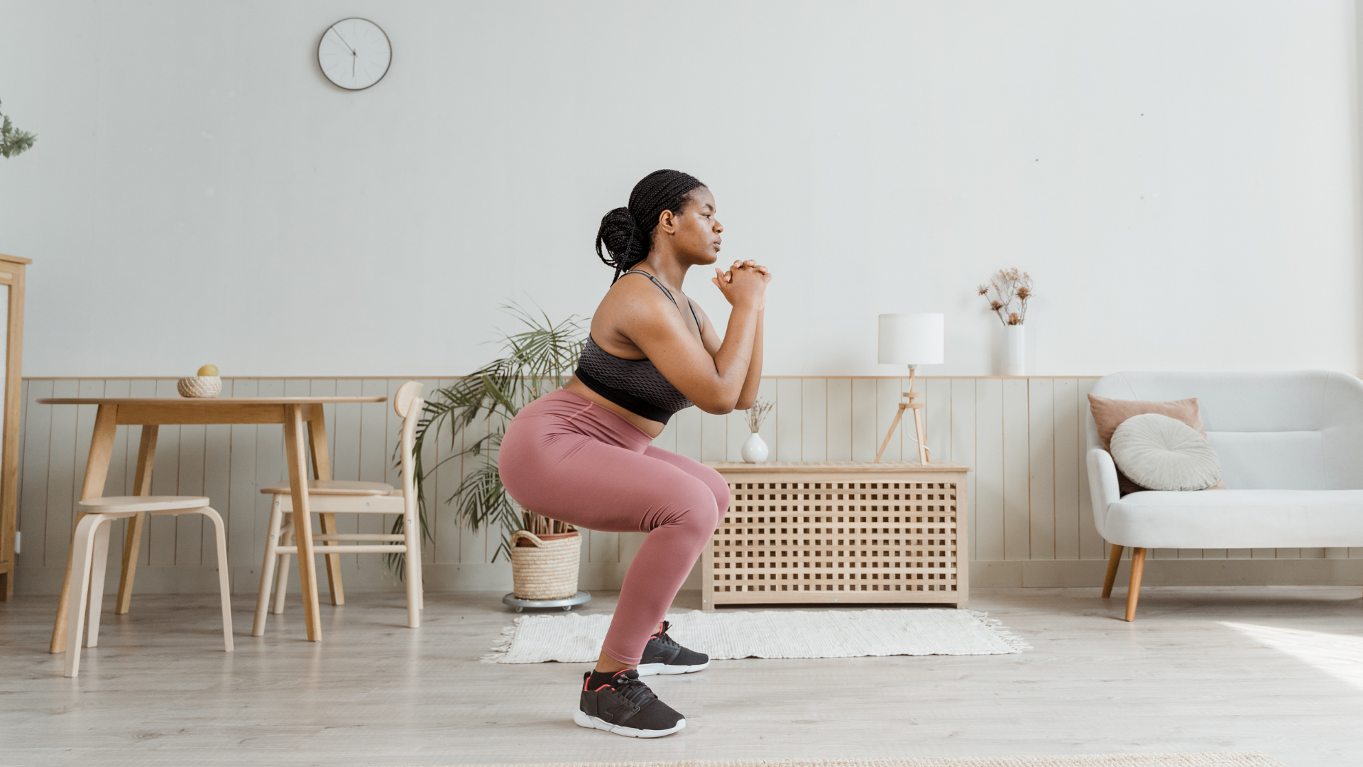 Woman doing squats