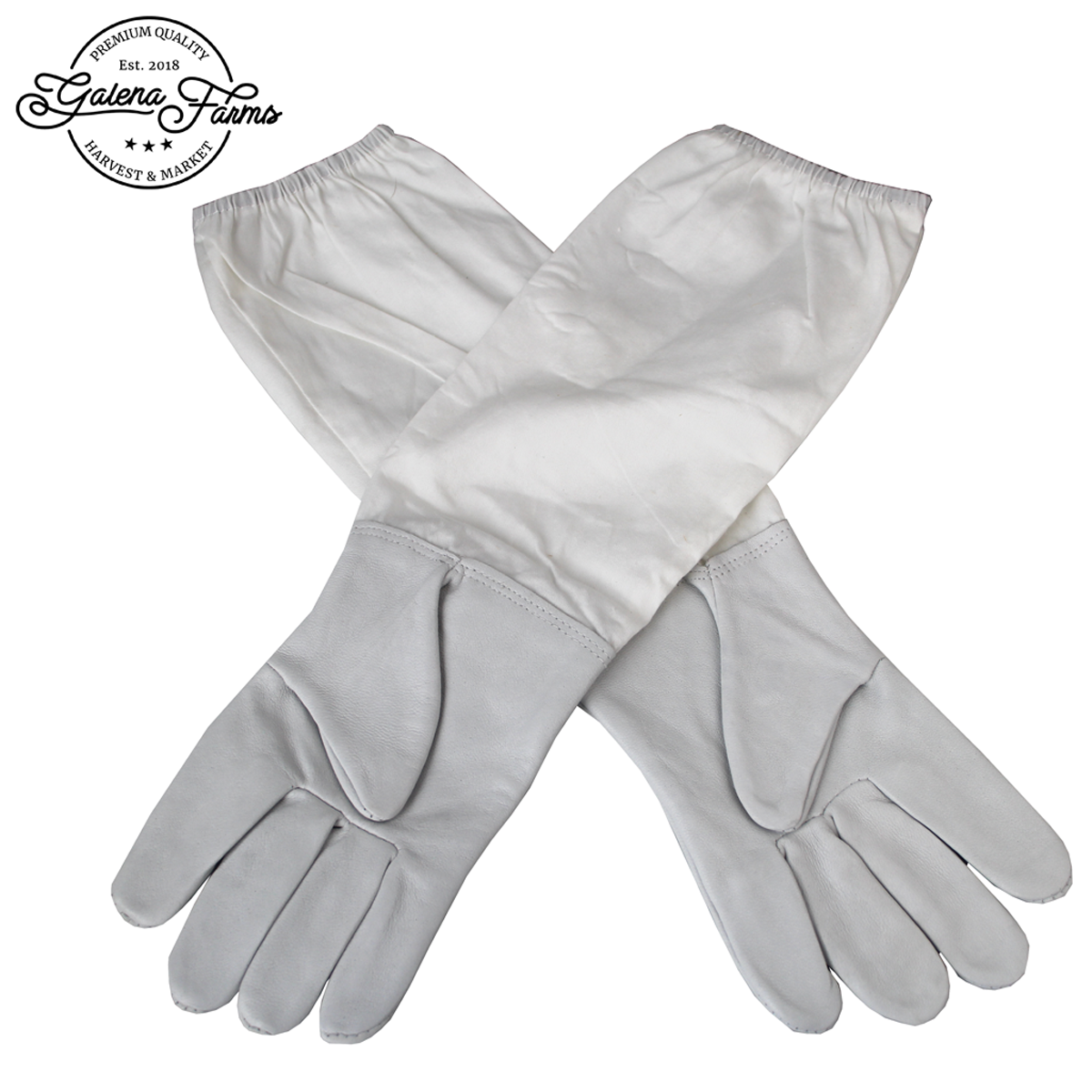 Galena Farms Gloves Are Made From Sheepskin Leather &  Go Down To The Elbow. They Are Cinched On The End To Keep Bees Out