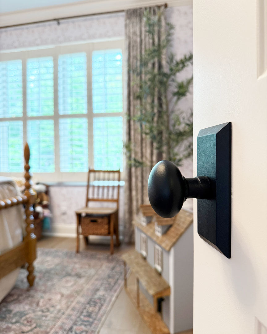 bedroom white door with ageless iron's black door hardware for easy diy home upgrades