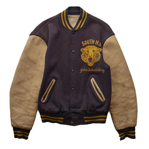 S/M) 80s Varsity Jacket – Springy Jeans