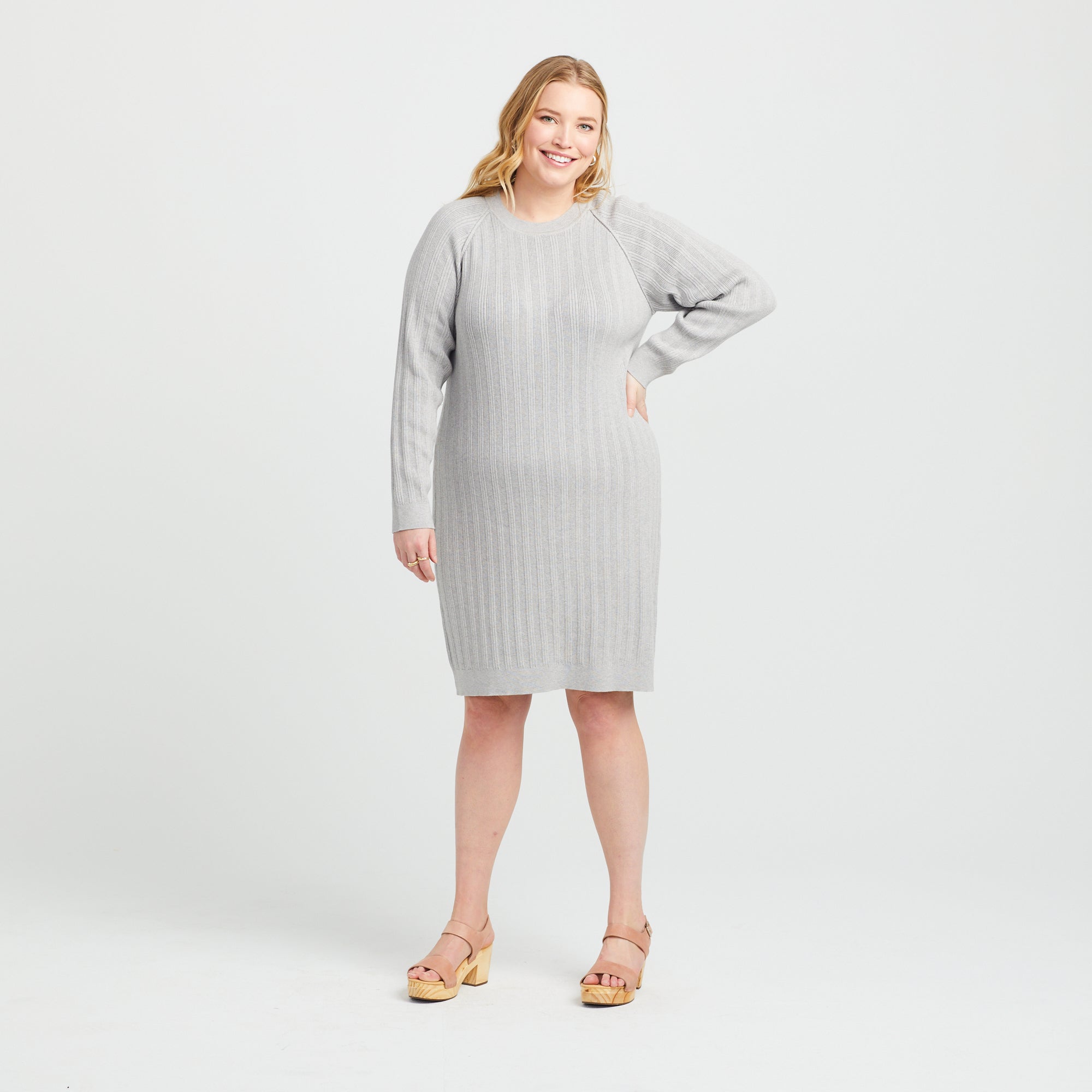 The Ribbed Sweater Dress (Pre-Loved) – Brass