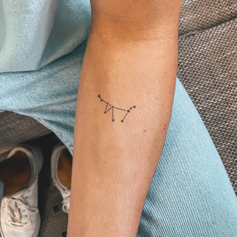 Hand poked constellation tattoo on the back  Official Tumblr page for  Tattoofilter for Men and Women