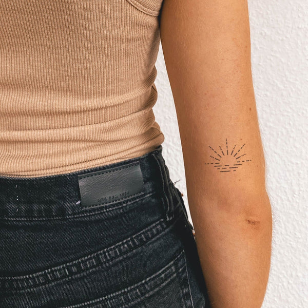 Sunrise or sunset  Tattoo Designs for Women  Sun and moon
