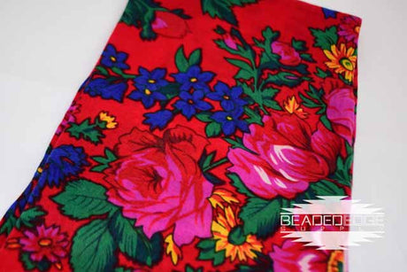 Floral Scarves 30x30 – Beaded Edge Supply