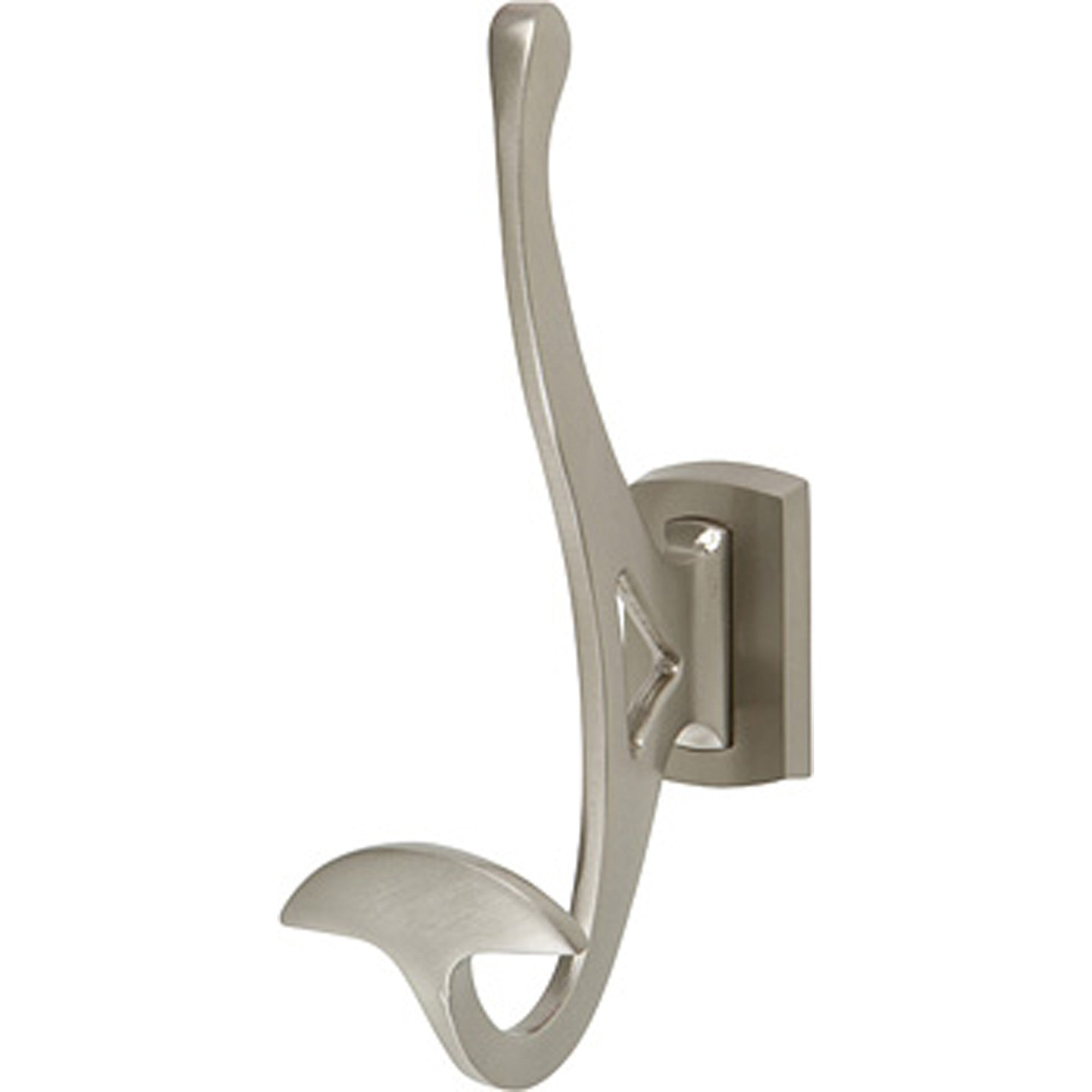 2 Pack - Satin Nickel Angry Octopus Double Robe Hook Bathroom Hardware Bath