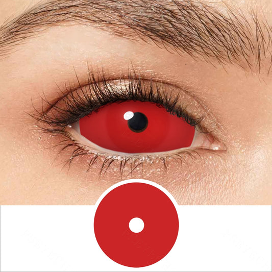 All Red Sclera Contacts