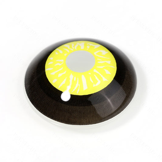 Black And Yellow Sclera Contacts