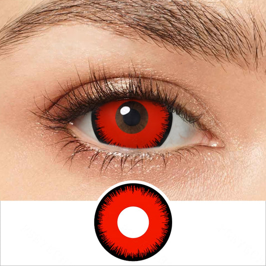 Red Werewolf Mini Sclera Contacts