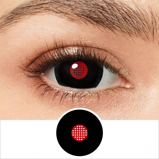 Black Mesh Mini Sclera Contacts