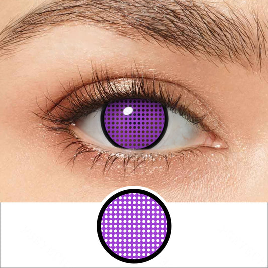 Purple Mesh Contact Lenses