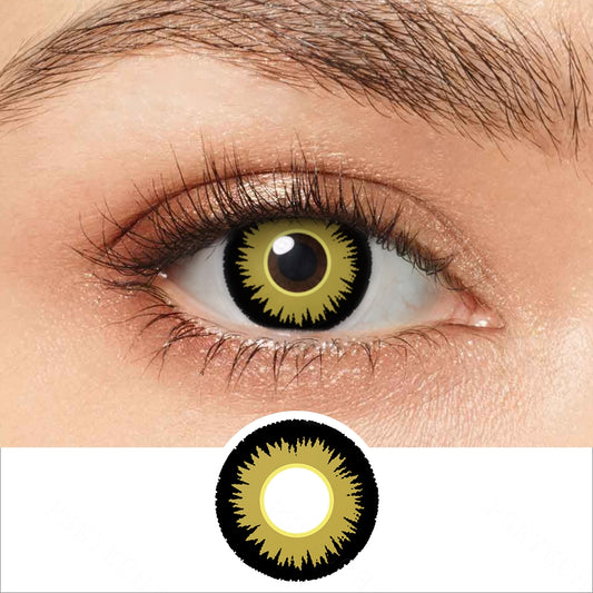 Marvel Yellow Werewolf Contacts