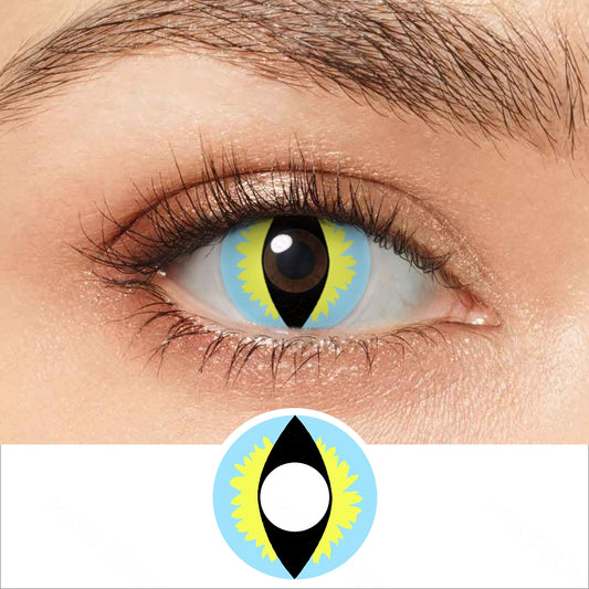 Ice Blue Dragon Eye Contacts